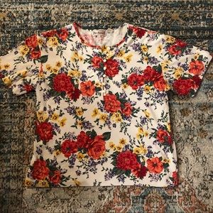 Vintage Floral Short Sleeve T-Shirt